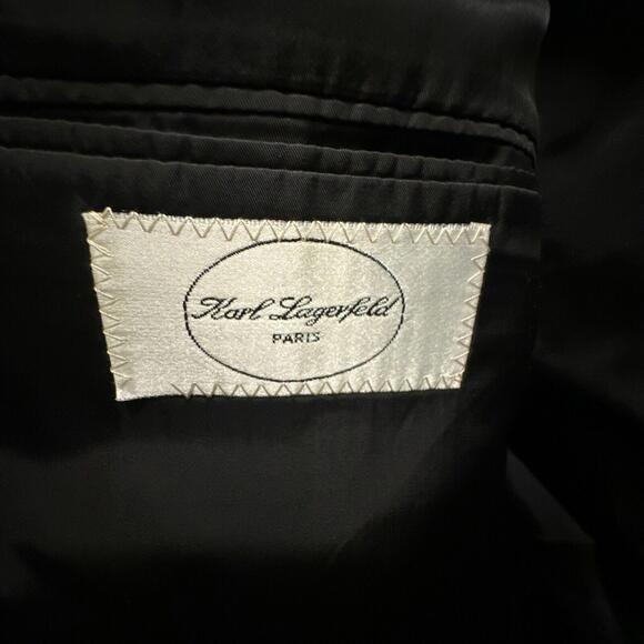 Karl Lagerfeld Paris Verrier Men's Blazer Jacket Color Charcoal Size 42R - Picture 3 of 7